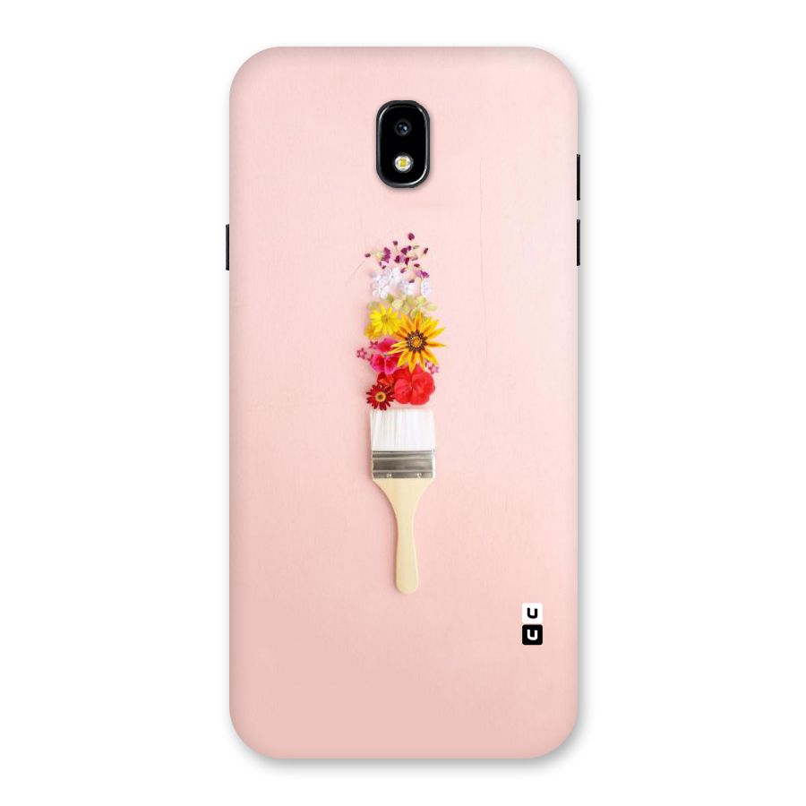 Painted Flowers Back Case for Galaxy J7 Pro