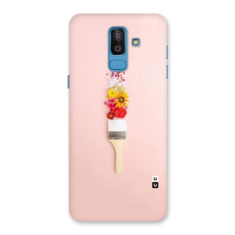 Painted Flowers Back Case for Galaxy J8