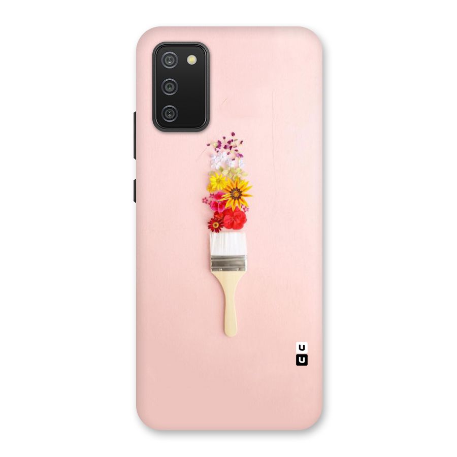 Painted Flowers Back Case for Galaxy M02s