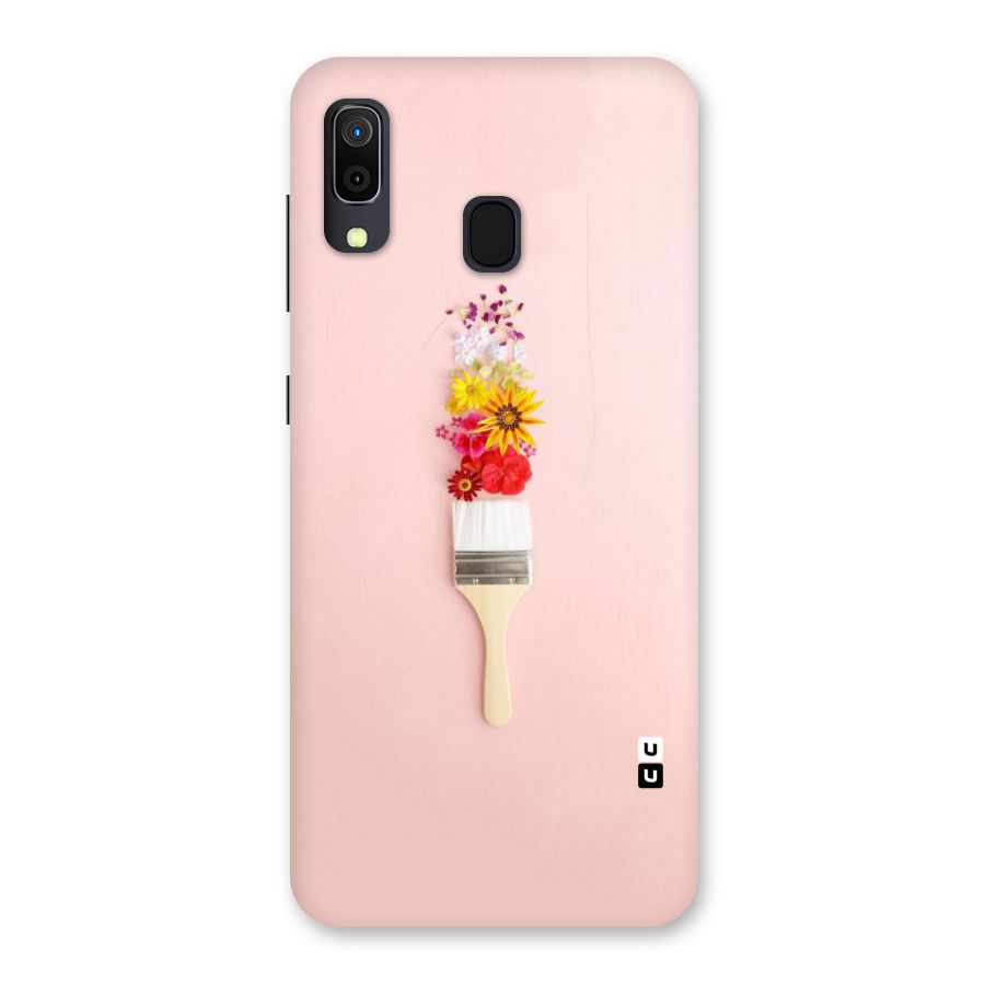 Painted Flowers Back Case for Galaxy M10s