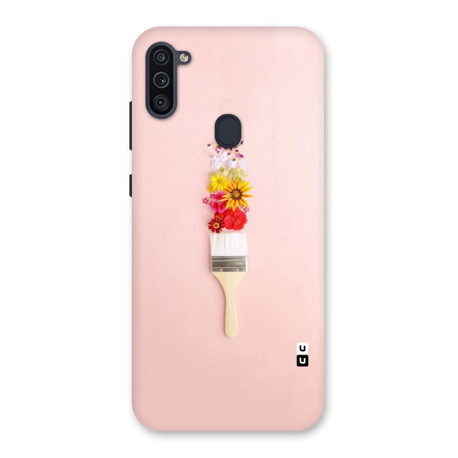 Painted Flowers Back Case for Galaxy M11