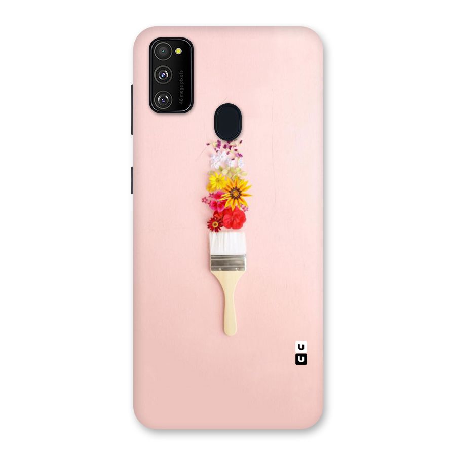 Painted Flowers Back Case for Galaxy M30s