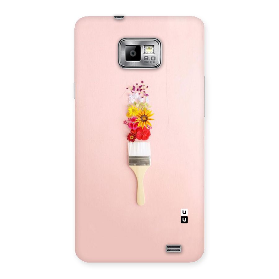 Painted Flowers Back Case for Galaxy S2