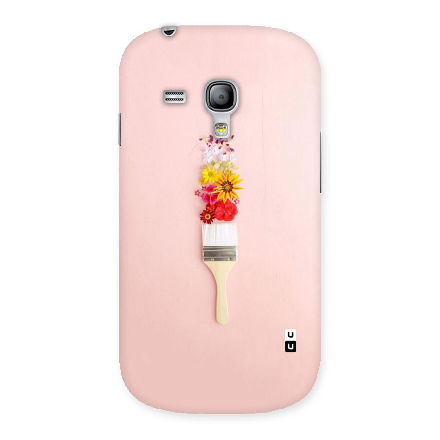 Painted Flowers Back Case for Galaxy S3 Mini