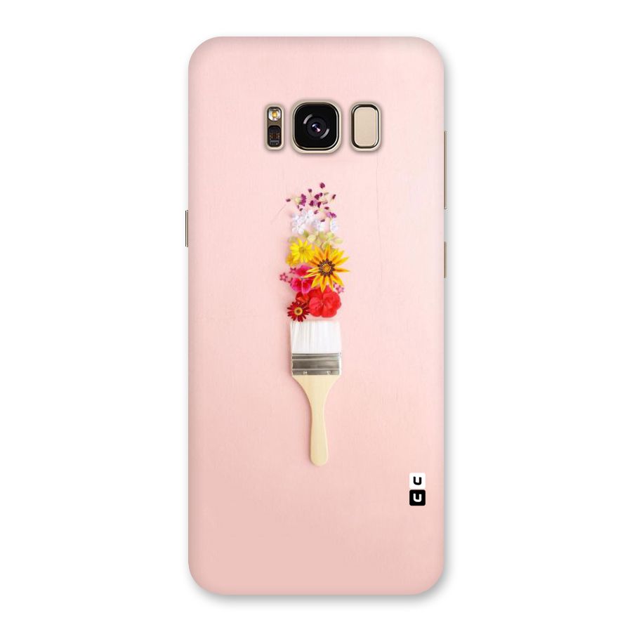 Painted Flowers Back Case for Galaxy S8