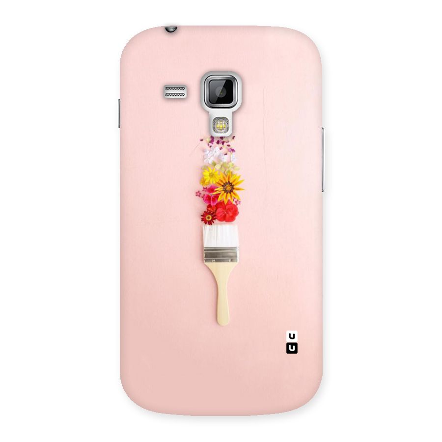 Painted Flowers Back Case for Galaxy S Duos