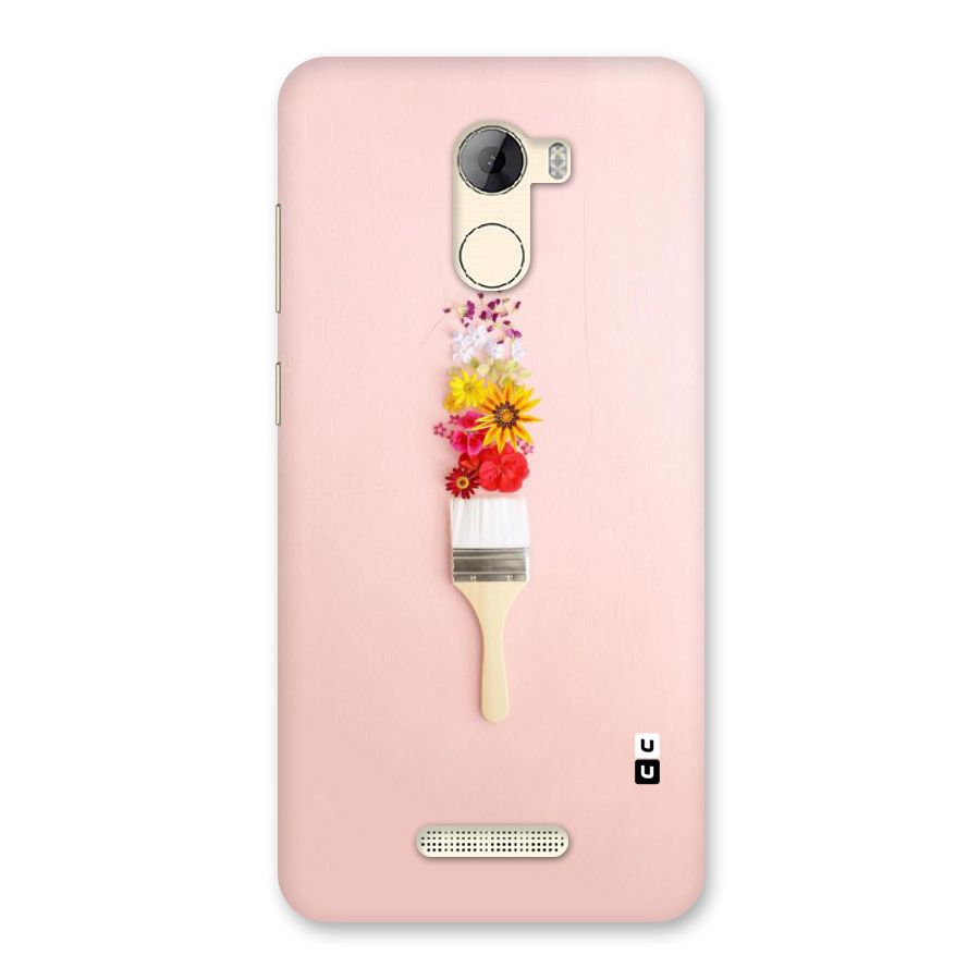 Painted Flowers Back Case for Gionee A1 LIte