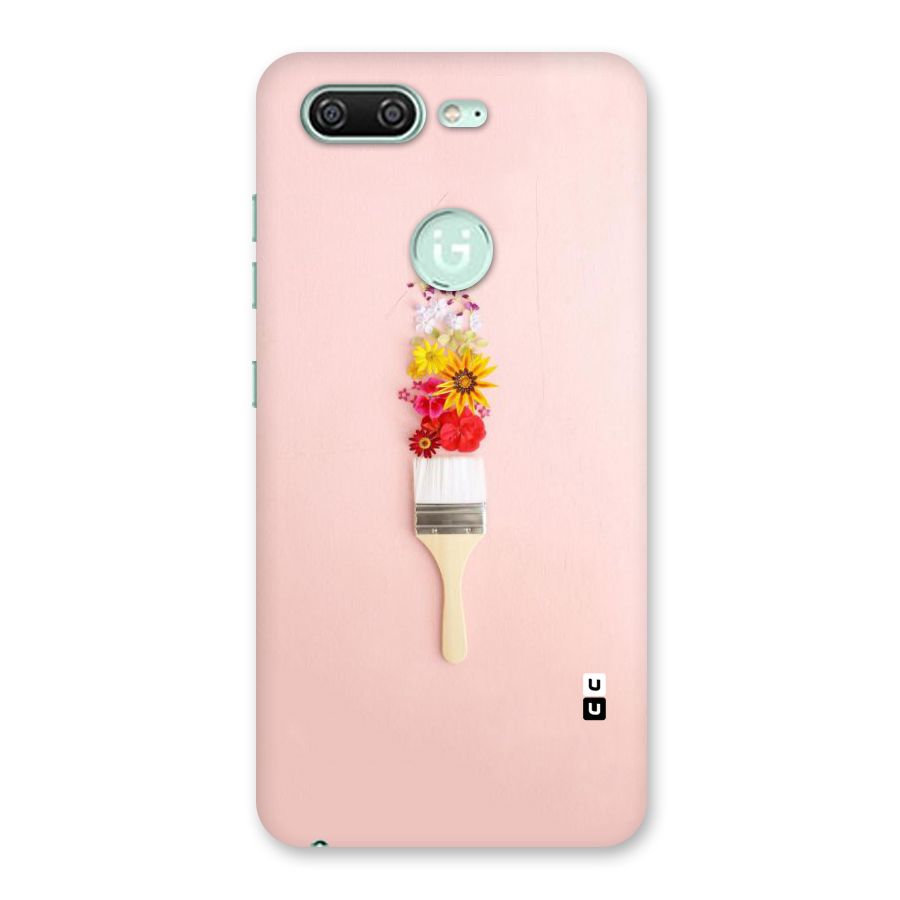 Painted Flowers Back Case for Gionee S10