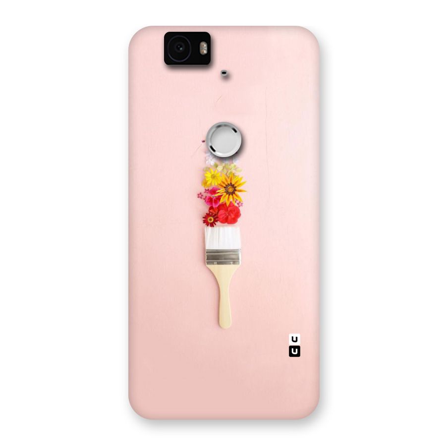 Painted Flowers Back Case for Google Nexus-6P