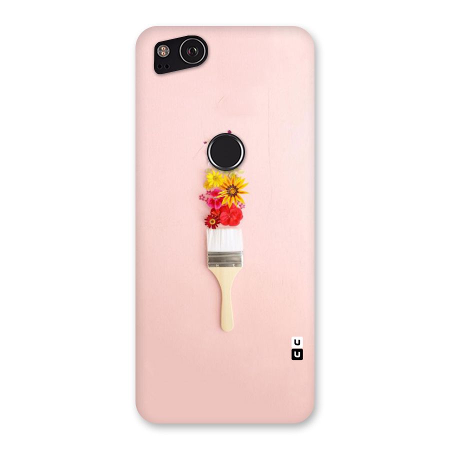 Painted Flowers Back Case for Google Pixel 2