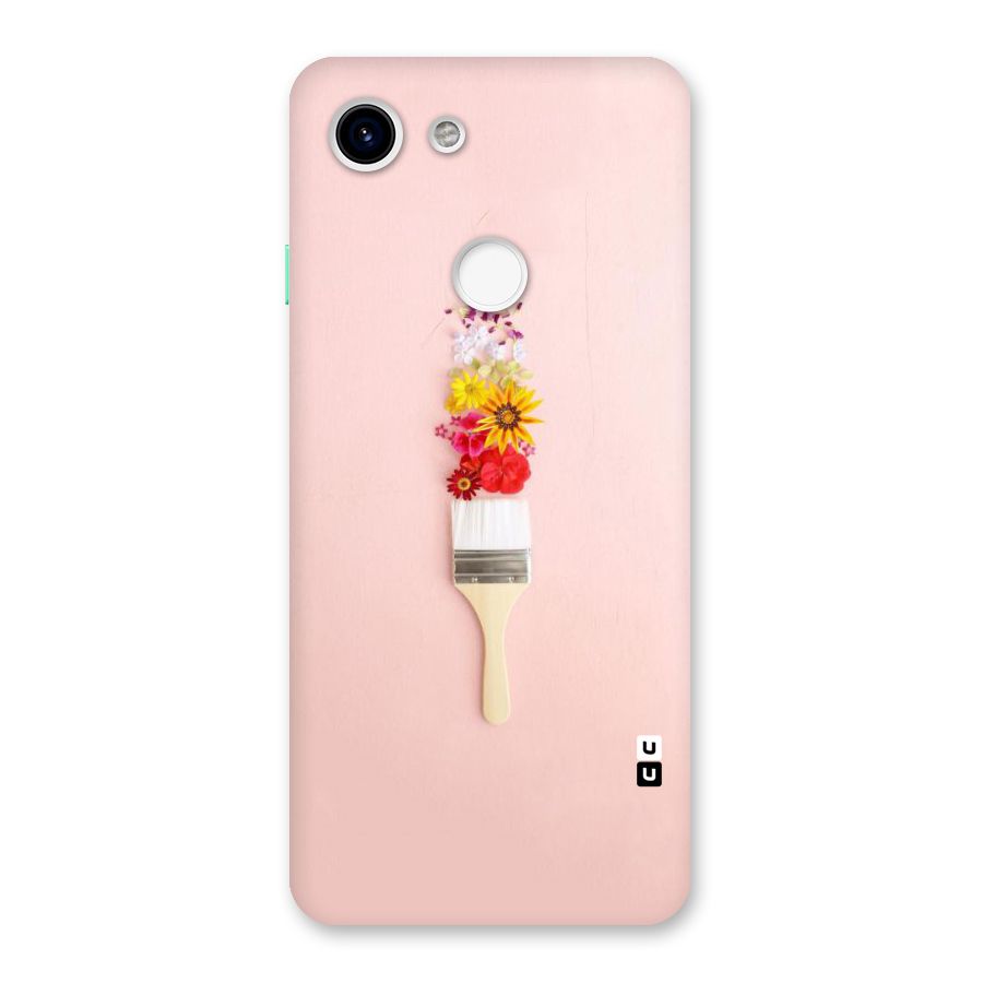 Painted Flowers Back Case for Google Pixel 3