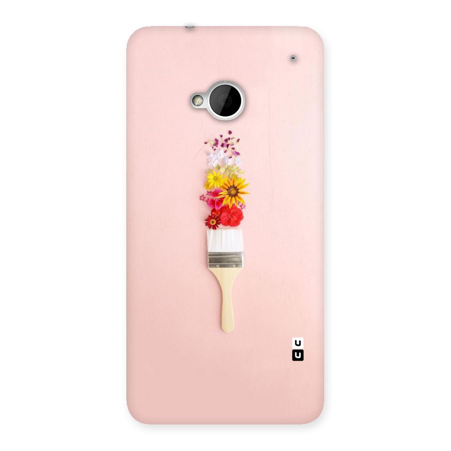 Painted Flowers Back Case for HTC One M7
