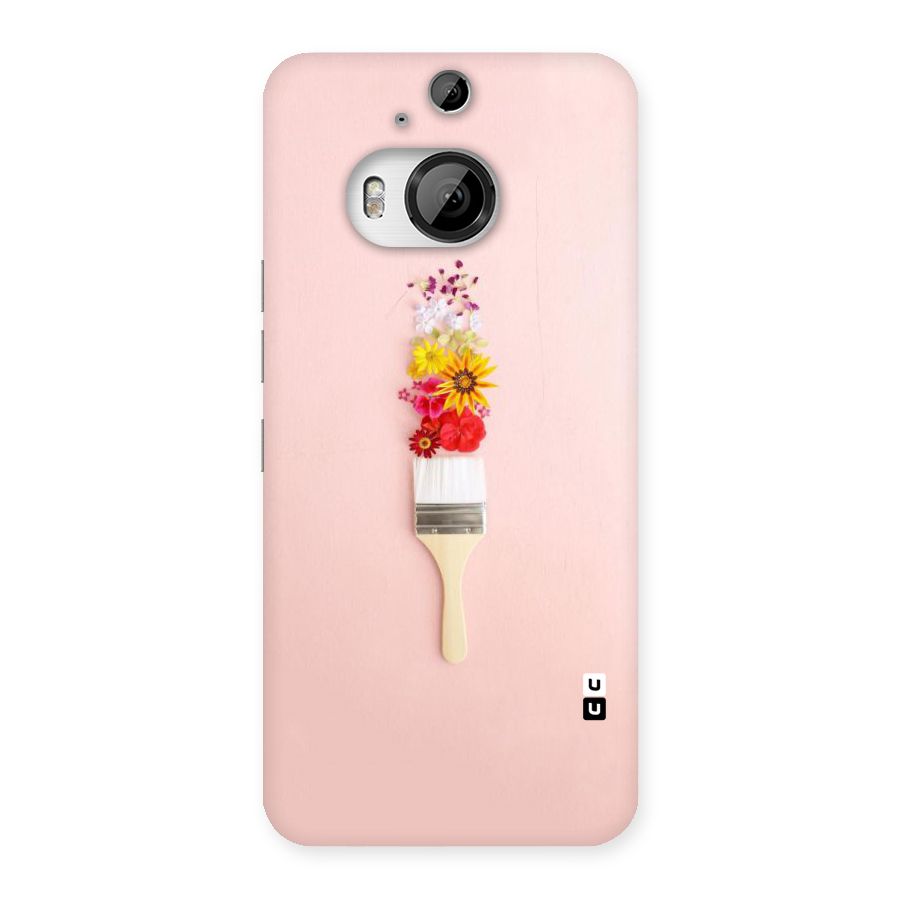 Painted Flowers Back Case for HTC One M9 Plus