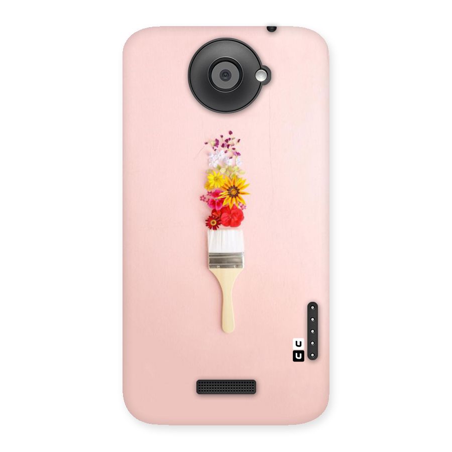 Painted Flowers Back Case for HTC One X