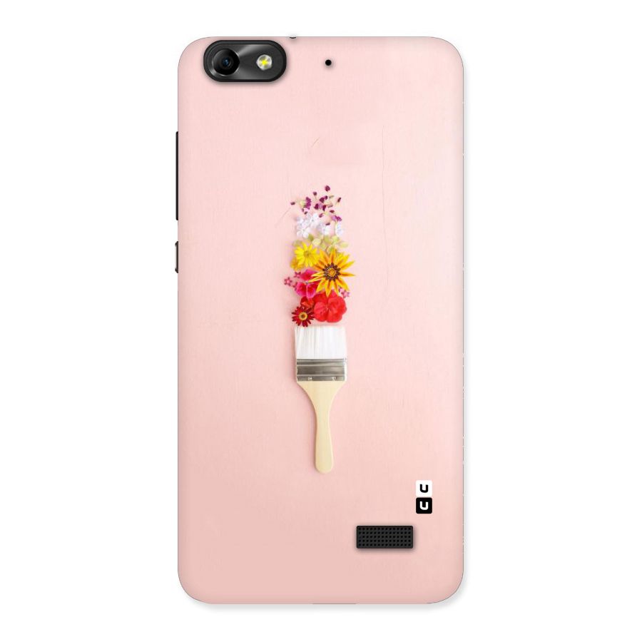 Painted Flowers Back Case for Honor 4C
