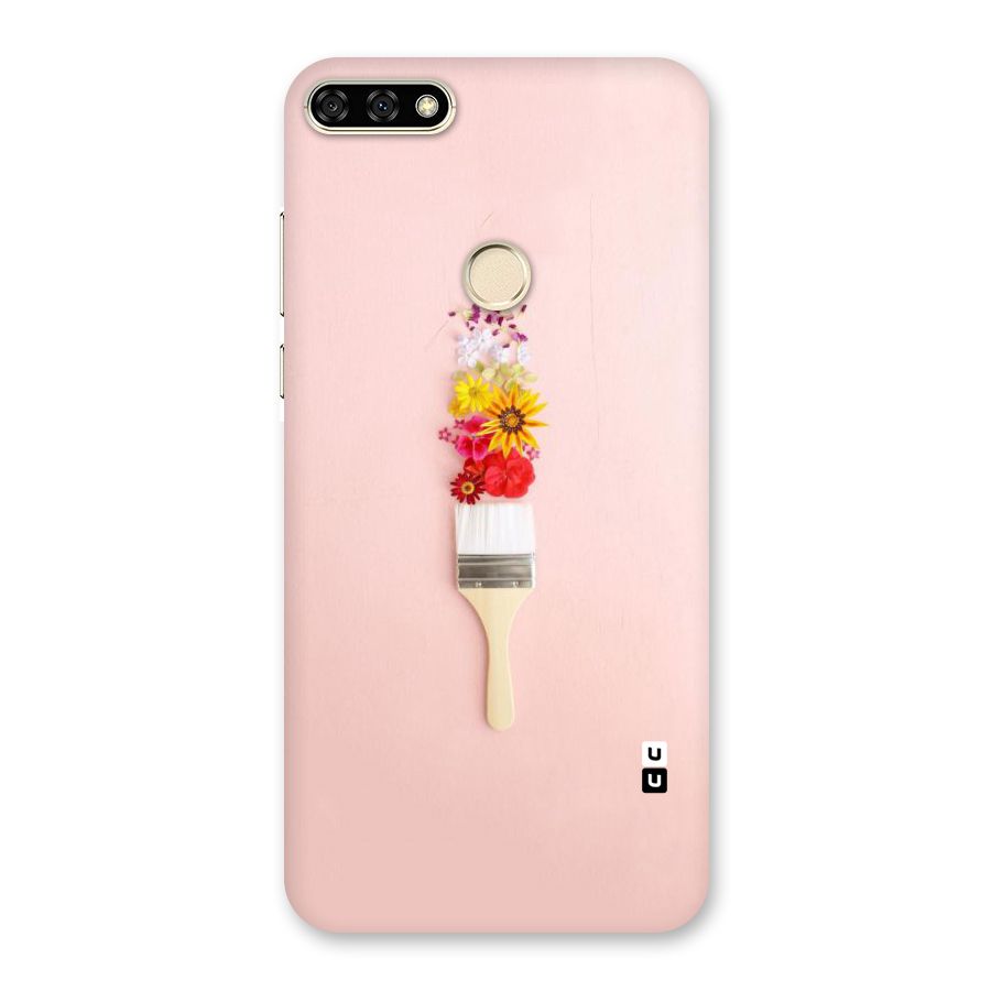 Painted Flowers Back Case for Honor 7A