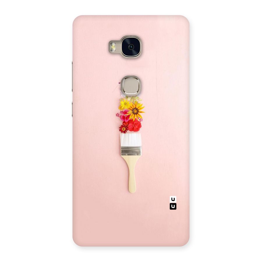 Painted Flowers Back Case for Huawei Honor 5X