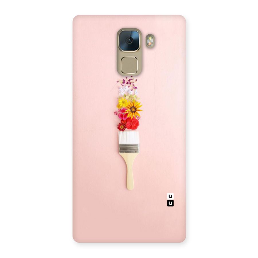 Painted Flowers Back Case for Huawei Honor 7