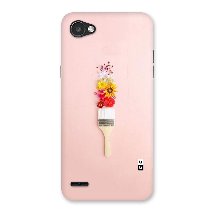 Painted Flowers Back Case for LG Q6
