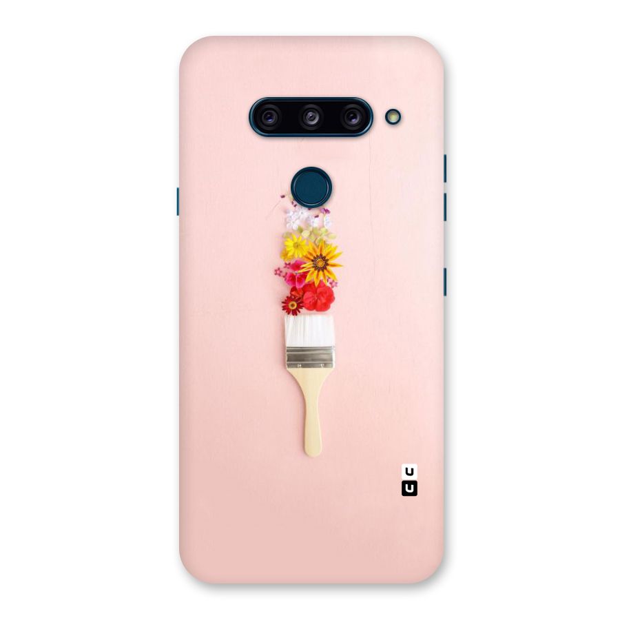 Painted Flowers Back Case for LG  V40 ThinQ