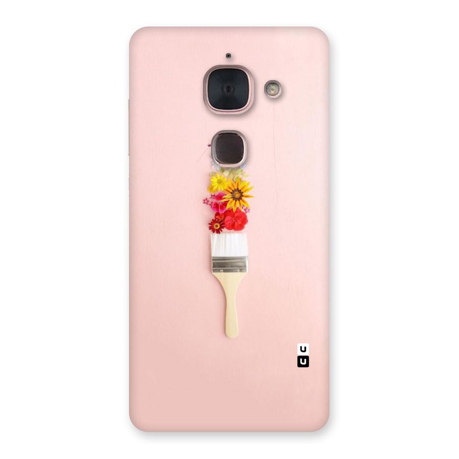 Painted Flowers Back Case for Le Max 2