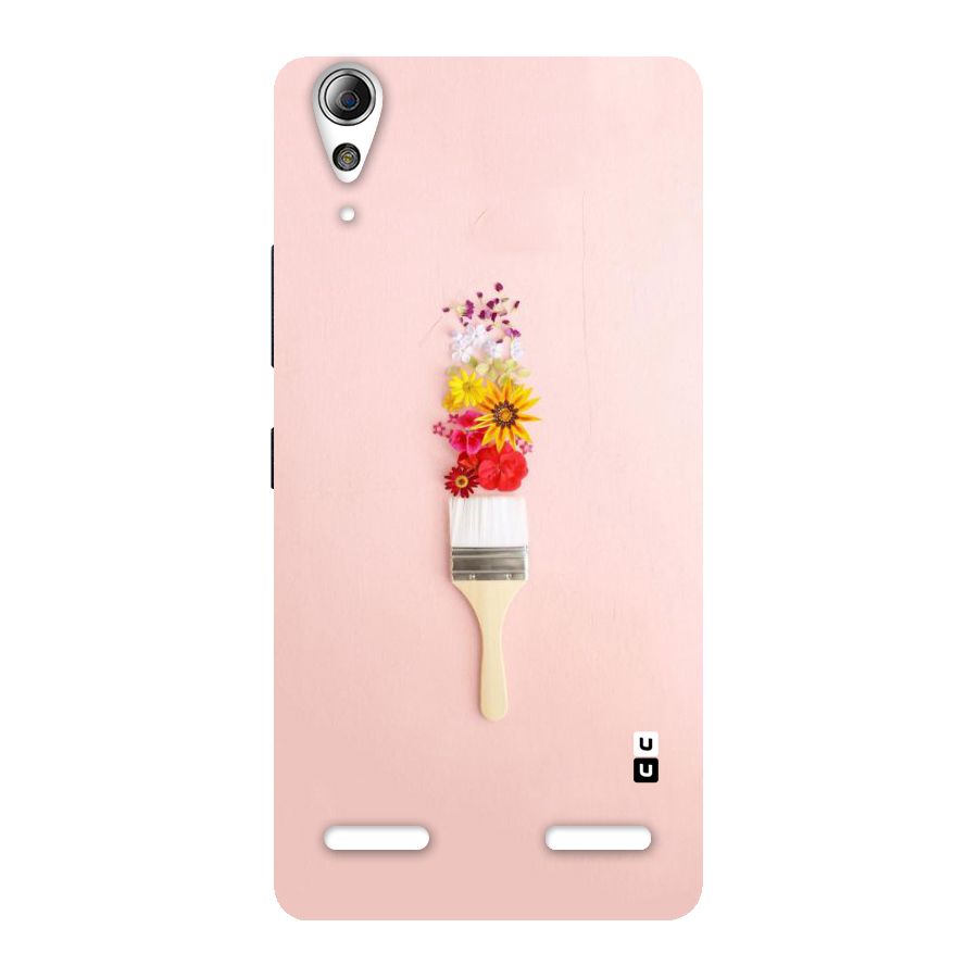 Painted Flowers Back Case for Lenovo A6000 Plus