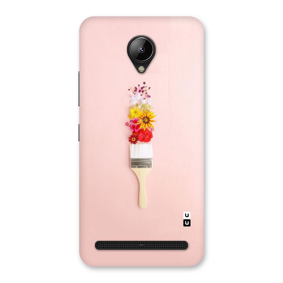 Painted Flowers Back Case for Lenovo C2