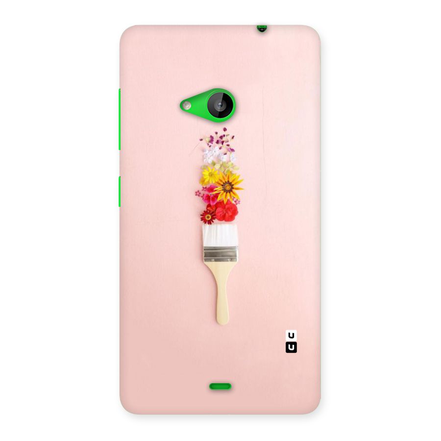 Painted Flowers Back Case for Lumia 535