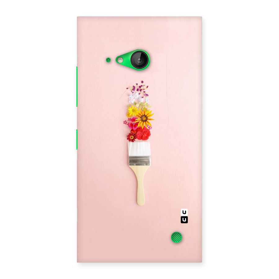 Painted Flowers Back Case for Lumia 730