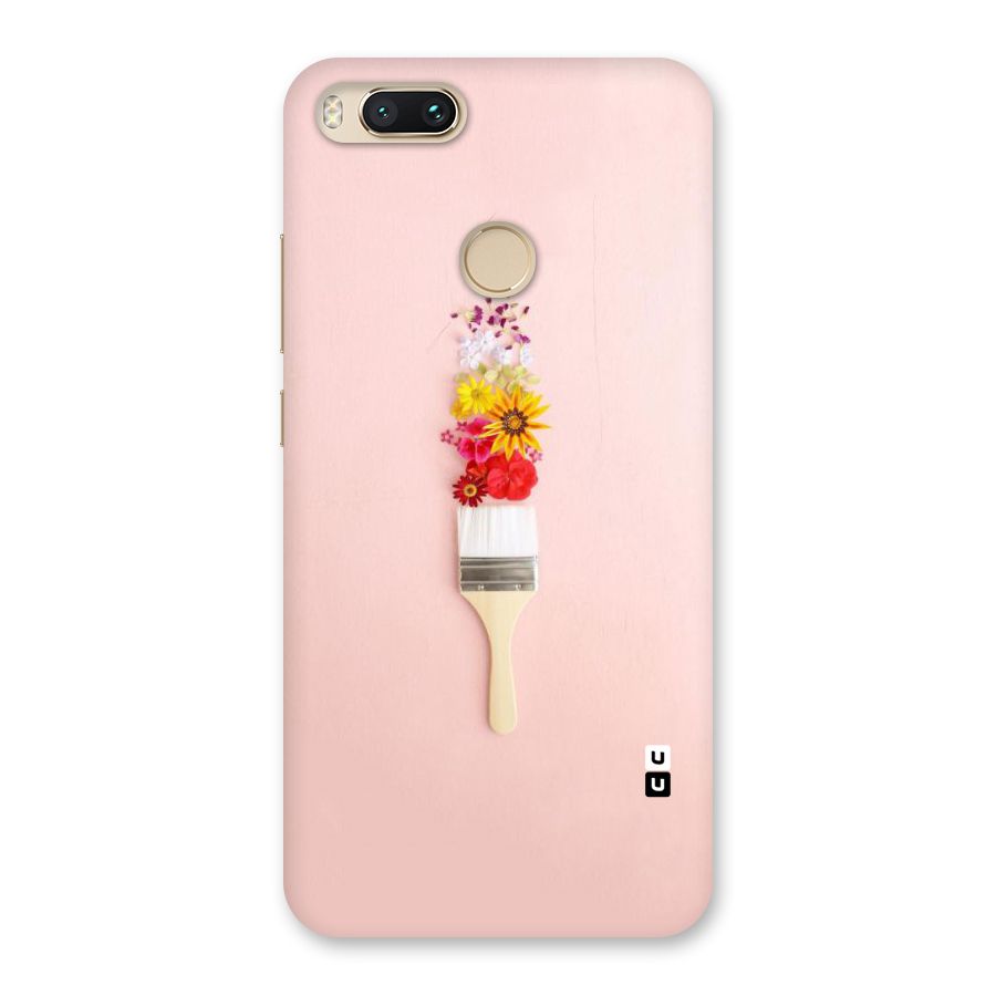 Painted Flowers Back Case for Mi A1