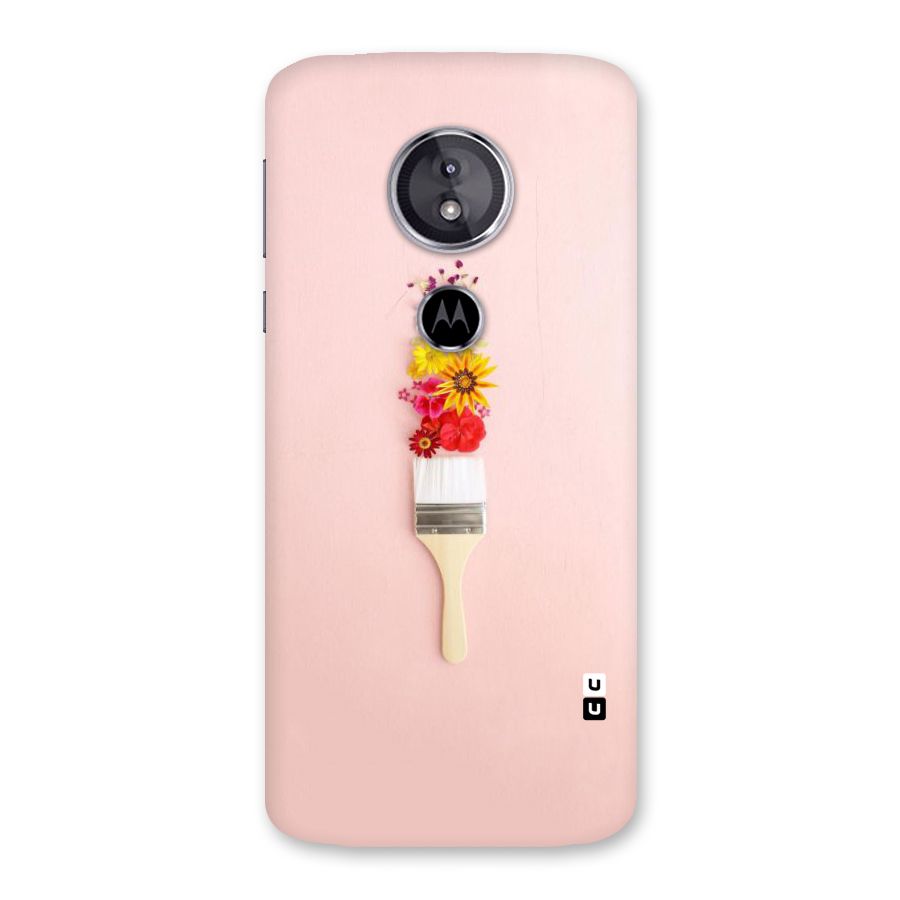 Painted Flowers Back Case for Moto E5