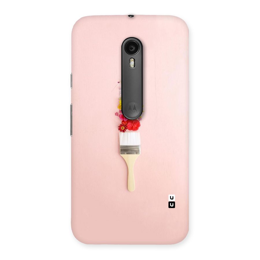Painted Flowers Back Case for Moto G3