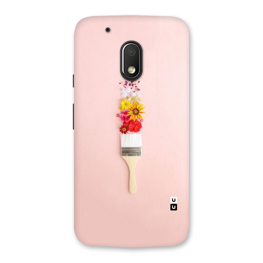 Painted Flowers Back Case for Moto G4 Play