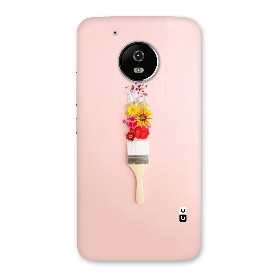 Painted Flowers Back Case for Moto G5