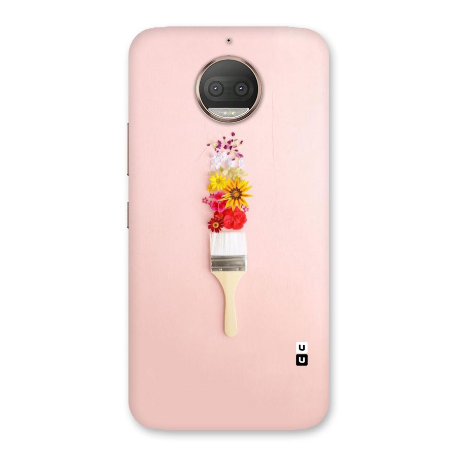 Painted Flowers Back Case for Moto G5s Plus