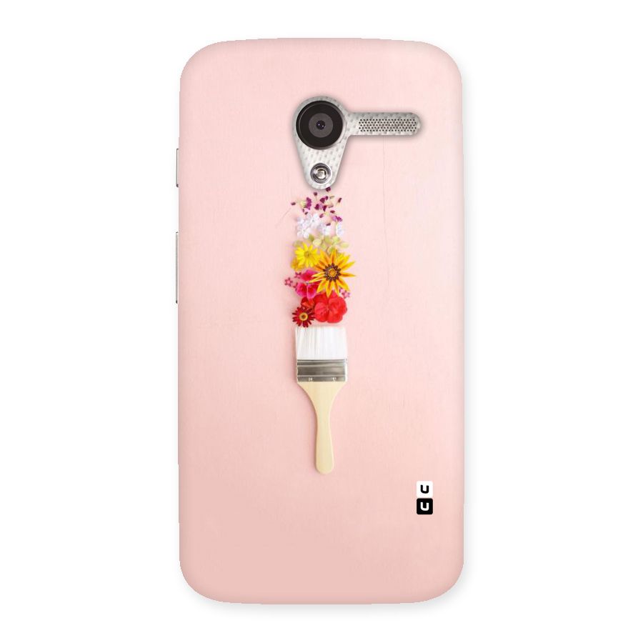 Painted Flowers Back Case for Moto X
