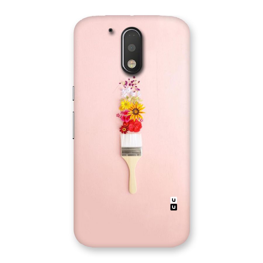 Painted Flowers Back Case for Motorola Moto G4