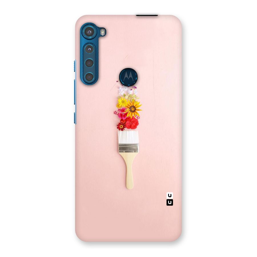 Painted Flowers Back Case for Motorola One Fusion Plus