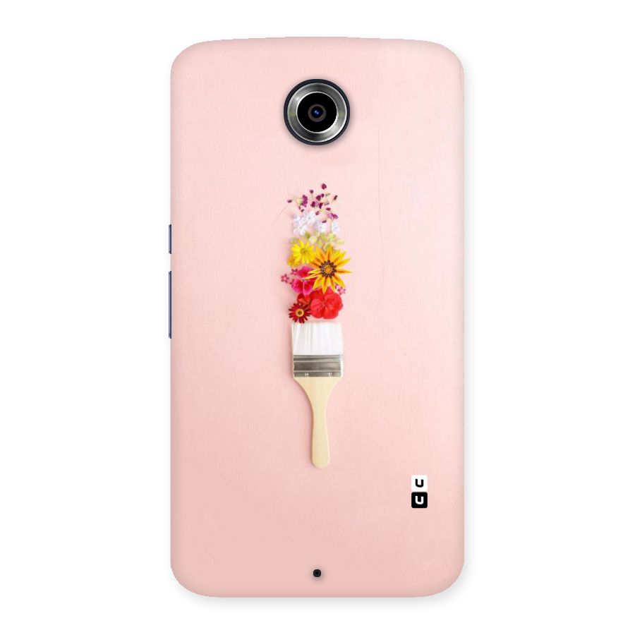 Painted Flowers Back Case for Nexsus 6