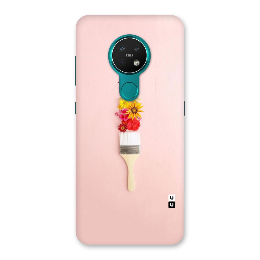 Painted Flowers Back Case for Nokia 7.2