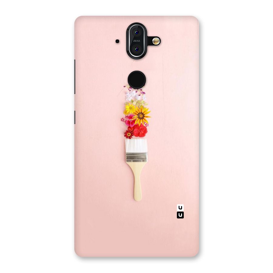 Painted Flowers Back Case for Nokia 8 Sirocco