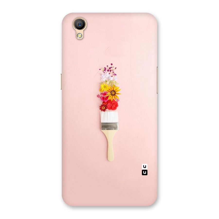 Painted Flowers Back Case for Oppo A37