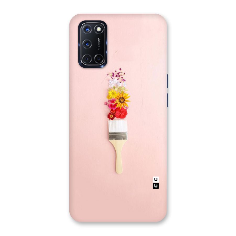 Painted Flowers Back Case for Oppo A52