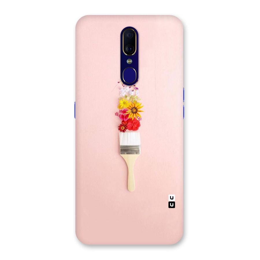 Painted Flowers Back Case for Oppo F11