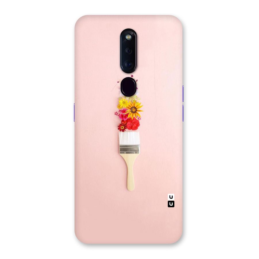 Painted Flowers Back Case for Oppo F11 Pro