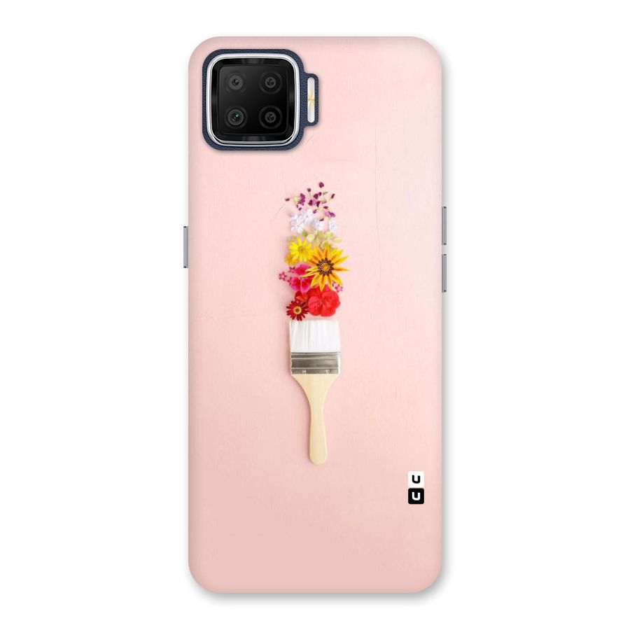 Painted Flowers Back Case for Oppo F17