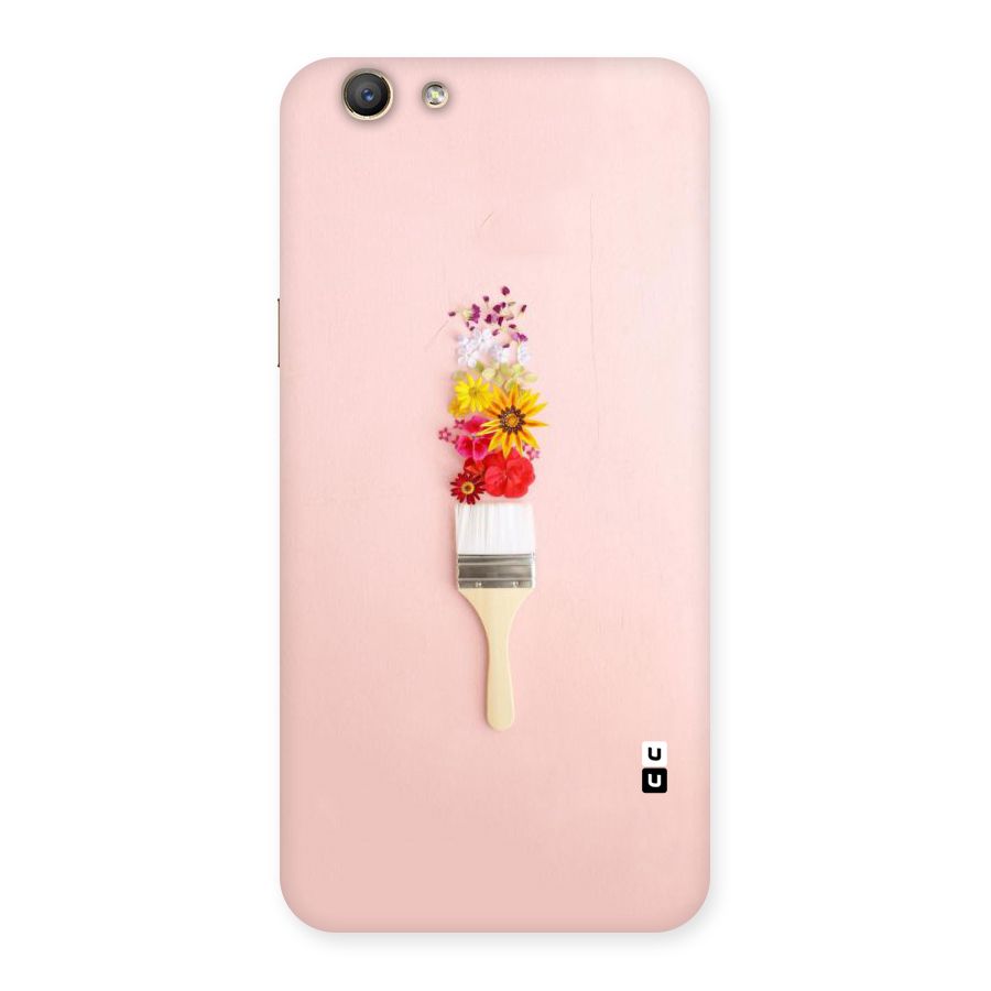 Painted Flowers Back Case for Oppo F1s
