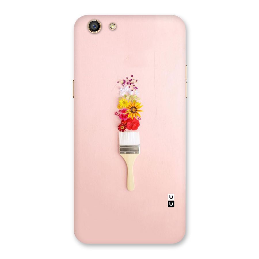 Painted Flowers Back Case for Oppo F3