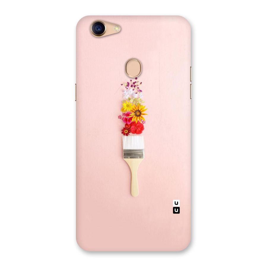 Painted Flowers Back Case for Oppo F5