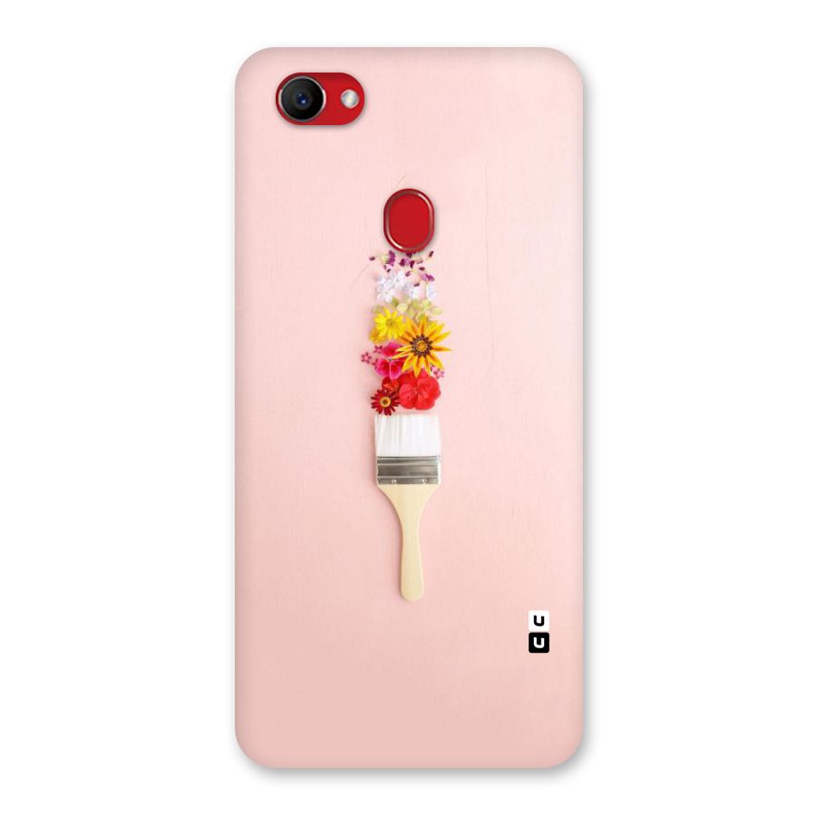 Painted Flowers Back Case for Oppo F7